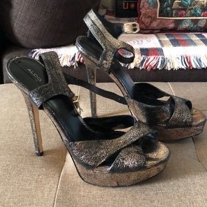 Rose Gold Sexy High Heel Aldo Shoes